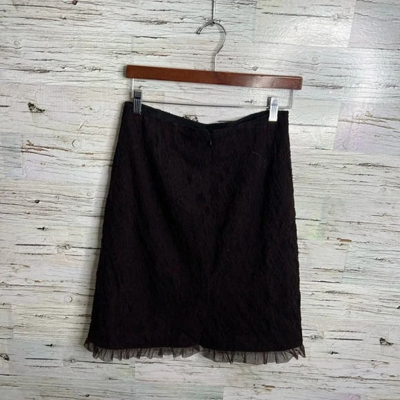 Rickie Freeman for Teri Jon tweed pencil skirt size 8 brown career - Picture 6 of 6